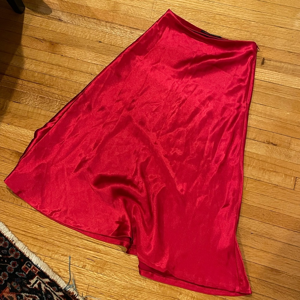 Poppy red Zara skirt